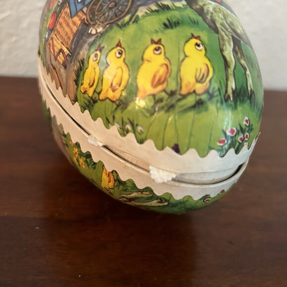 VTG German Easter Egg Box Container Paper Mache GERMANY DEMOCRATIC REPUBLIC - Picture 7 of 9